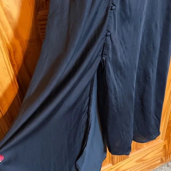 Free People Black Long Sleeve Dress with Lattice Back - Picture 9 of 13